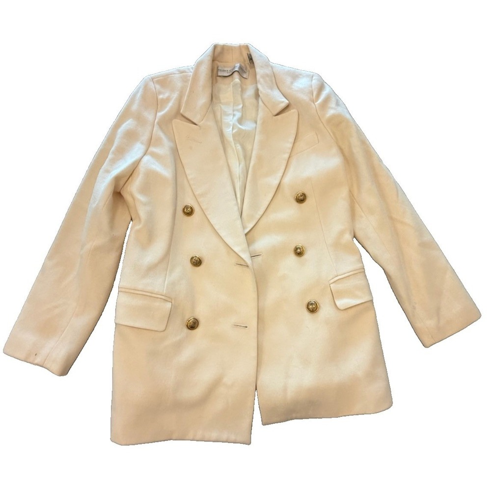 Valerie Stevens Heritage Pure Wool Preppy Double Breasted Blazer Jacket Size 6